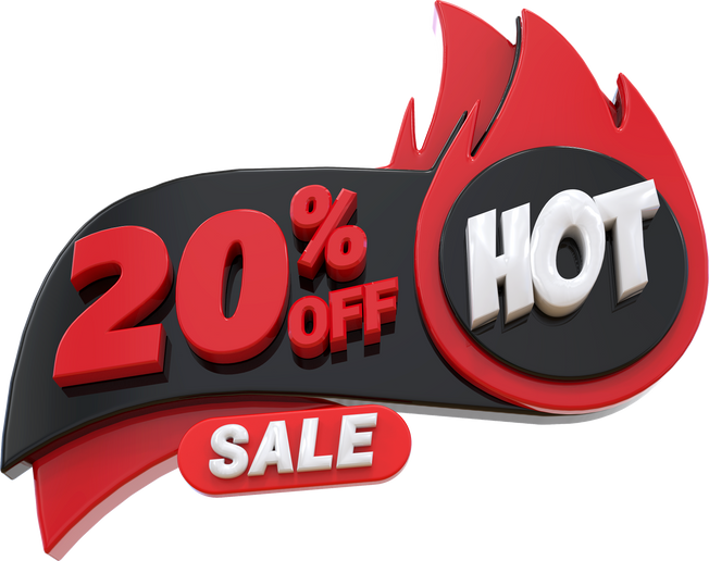 20 Percent Hot Sale Discount